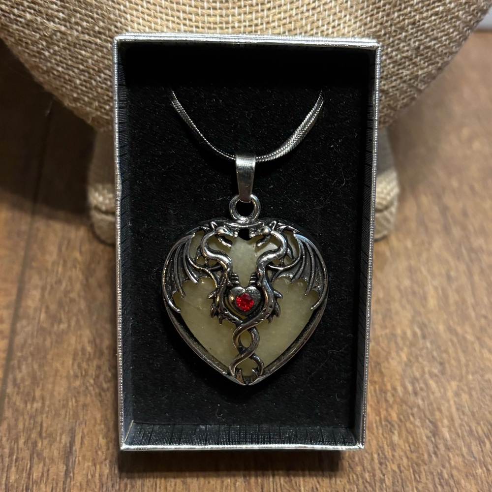 Mystical Dragan Stone Pendant Necklace